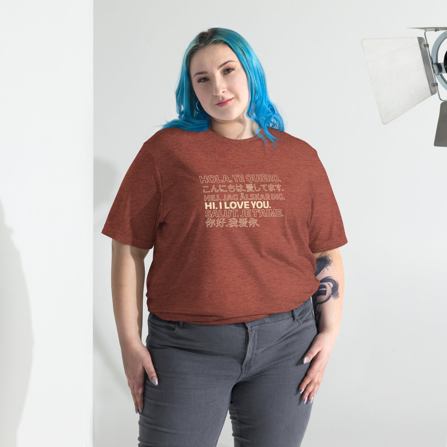 Love in Any Language Short sleeve t-shirt