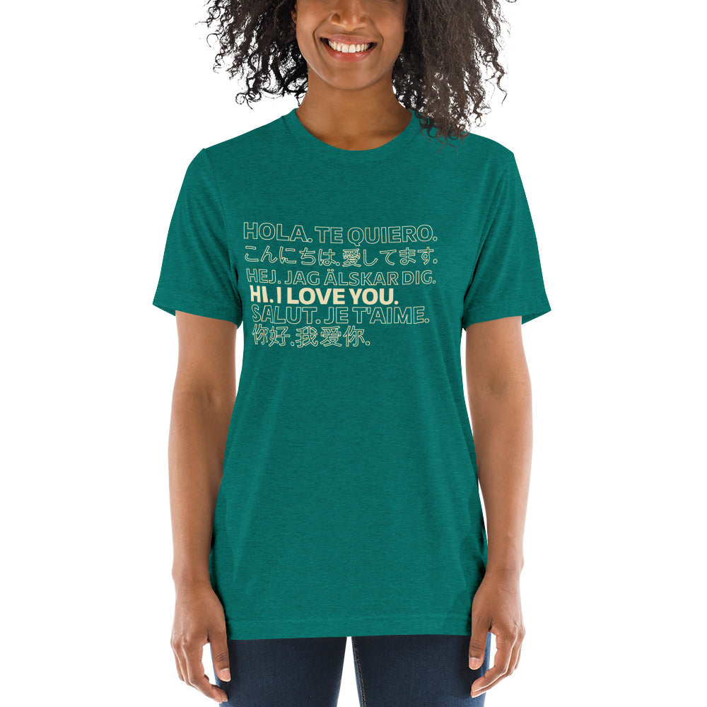 Love in Any Language Short sleeve t-shirt