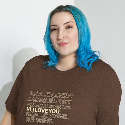 Love in Any Language Short sleeve t-shirt