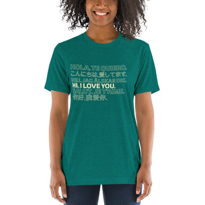 Love in Any Language Short sleeve t-shirt